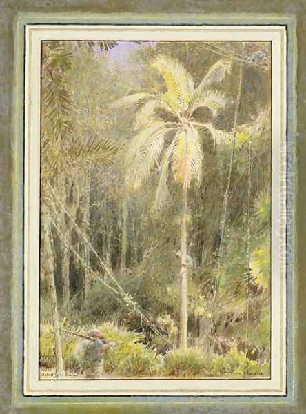 Robinson Crusoe Oil Painting by Albert Goodwin