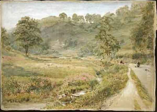 Matlock Oil Painting by Albert Goodwin