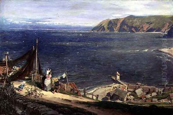 The Toilers Return Oil Painting by Albert Goodwin