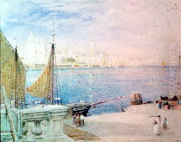 Venice Oil Painting by Albert Goodwin