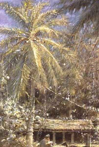 The Story of the Shipwreck from Robinson Crusoe Oil Painting by Albert Goodwin