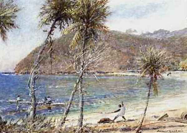 Trinidad Oil Painting by Albert Goodwin