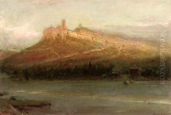 Assisi, Italy Oil Painting by Albert Goodwin