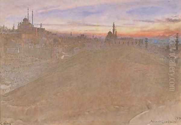 Cairo, Egypt 2 Oil Painting by Albert Goodwin