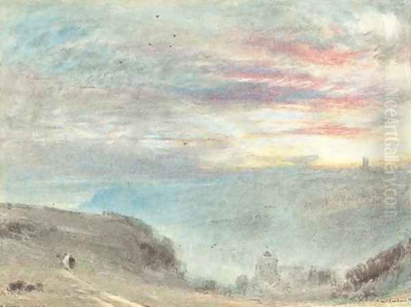 Hastings 3 Oil Painting by Albert Goodwin