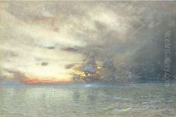 The Spirit of the Storm Oil Painting by Albert Goodwin