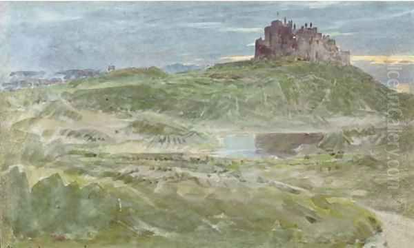 Stirling Castle Oil Painting by Albert Goodwin