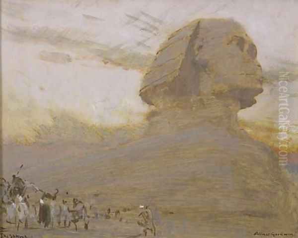 The Sphinx Oil Painting by Albert Goodwin