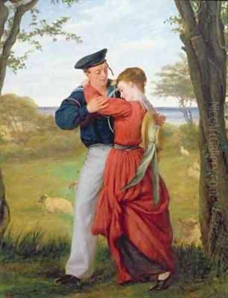 The Sailors Farewell Oil Painting by William Gale