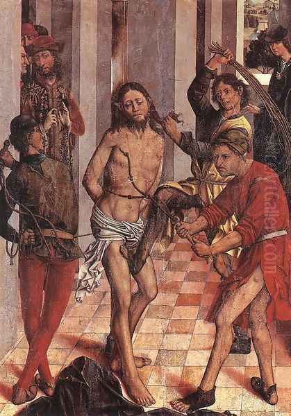 Flagellation Oil Painting by Fernando Gallego