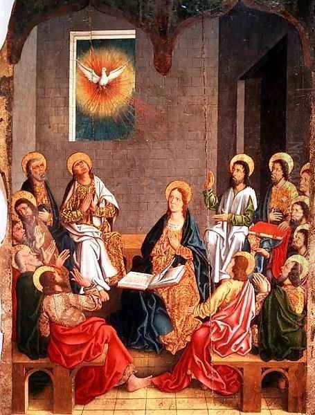 The Pentecost Oil Painting by Fernando Gallego