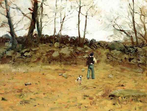 An Afternoon Stroll Oil Painting by William Gilbert Gaul