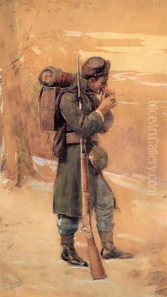 The Infantryman Oil Painting by William Gilbert Gaul