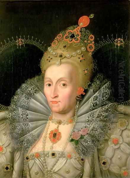 Queen Elizabeth I Oil Painting by Wilhelm von Gegerfelt