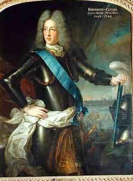 Portrait of Louis Henri de Bourbon 1692-1740 Prince of Conde Oil Painting by Pierre Gobert