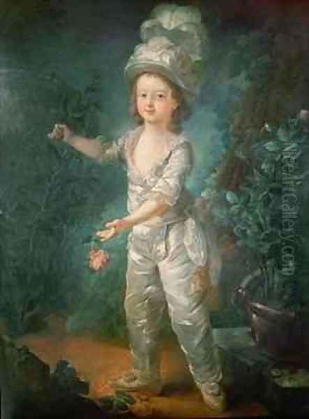 Portrait of the Dauphin Oil Painting by Jacques - Fabien Gautier - Dagoty