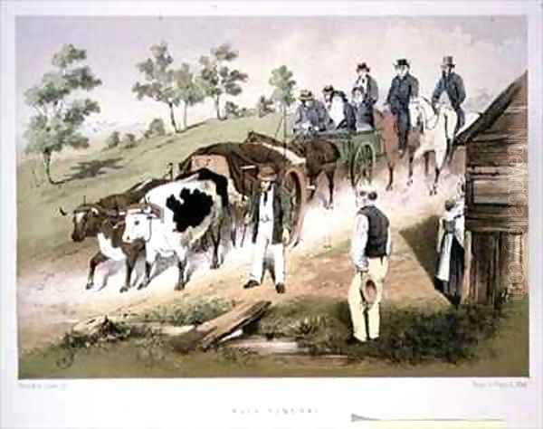 Bush Funeral Oil Painting by Samuel Thomas Gill