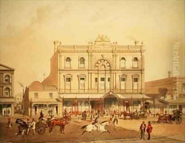 Royal Arcade Melbourne Oil Painting by Samuel Thomas Gill