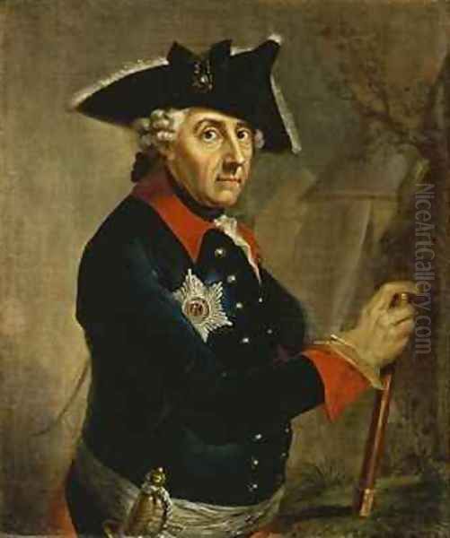 Frederick II the Great of Prussia Oil Painting by Anton Graff