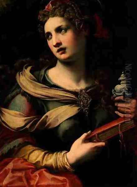 St. Mary Magdalene, 1560s Oil Painting by Michele di Ridolfo del Ghirlandaio (see Tosini)