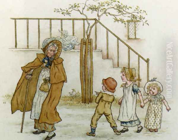 Deaf Martha Oil Painting by Kate Greenaway