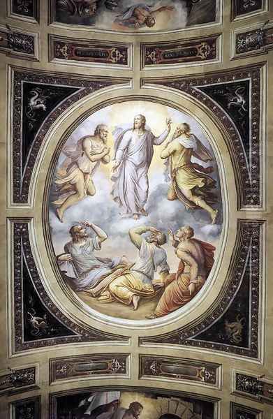 Transfiguration 1555 Oil Painting by Cristofano Gherardi