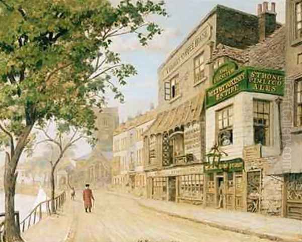 Cheyne Walk Chelsea Oil Painting by Walter Greaves