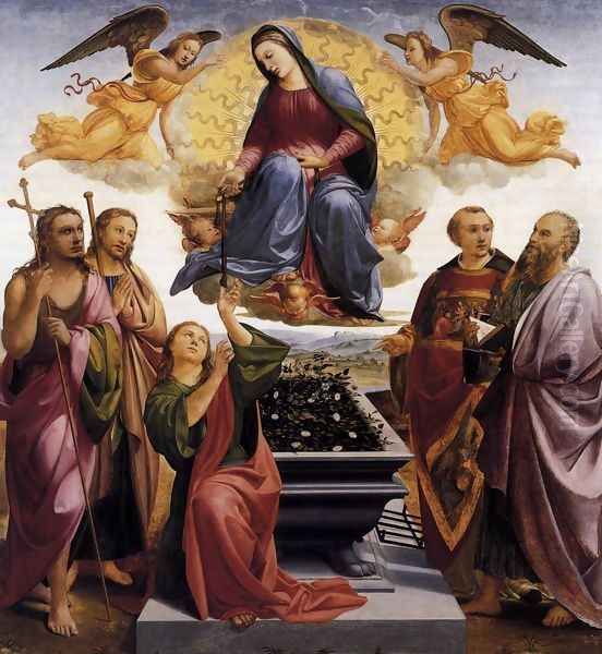 Assumption of the Virgin 1517-19 Oil Painting by Francesco Granacci