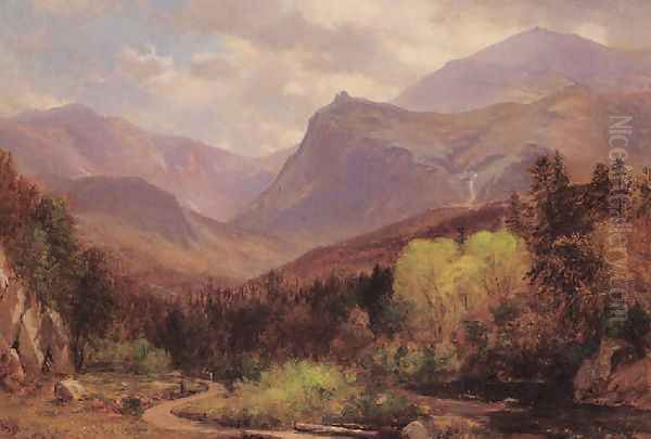 Tuckerman's Ravine and Mount Washington Oil Painting by Samuel Lancaster Gerry