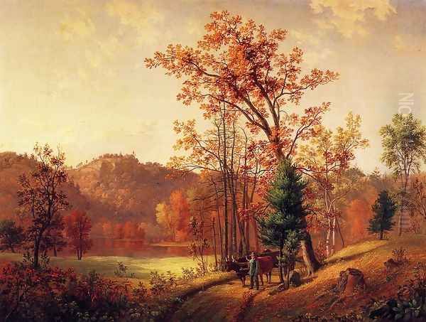 New England Autumn Oil Painting by Samuel Lancaster Gerry