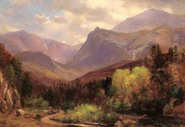 Tuckermans Ravine and Mount Washington Oil Painting by Samuel Lancaster Gerry