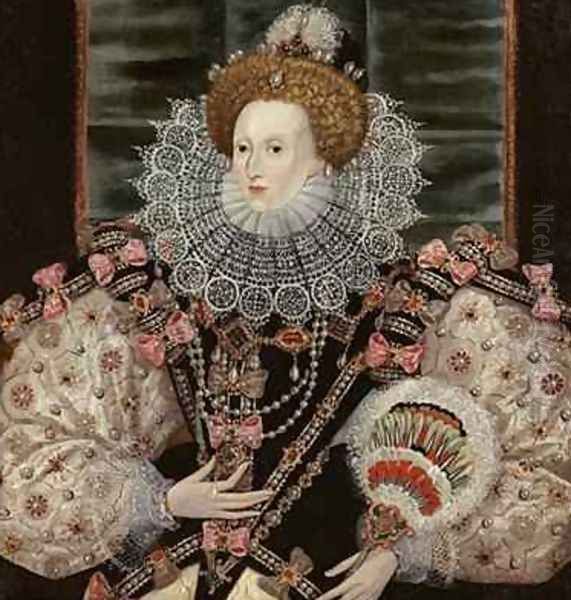 Portrait of Queen Elizabeth I The Armada Portrait Oil Painting by George Gower