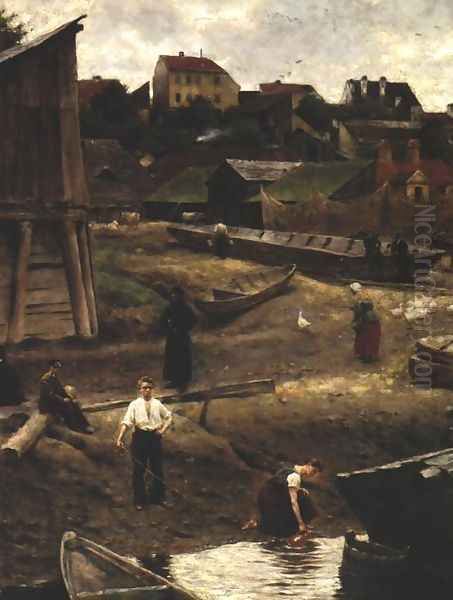 Bank of the Vistula Oil Painting by Aleksander Gierymski