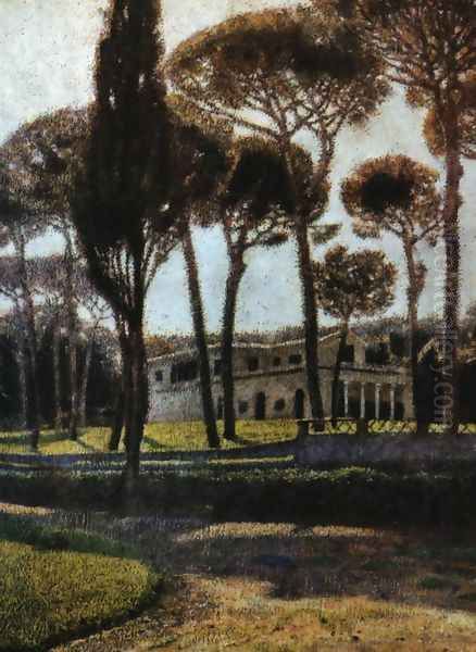 Pineta di Villa Borghese in Rome Oil Painting by Aleksander Gierymski