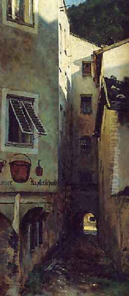 Lane with the Coppersmith (Die Gasse beim Kupferschmied) Oil Painting by Aleksander Gierymski