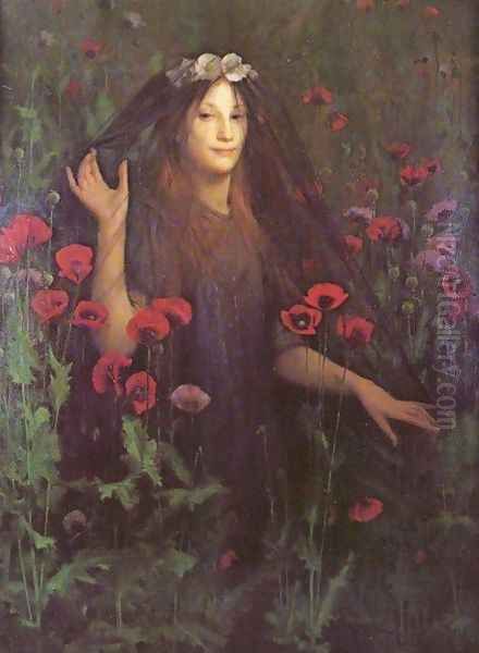 Death the Bride Oil Painting by Thomas Cooper Gotch