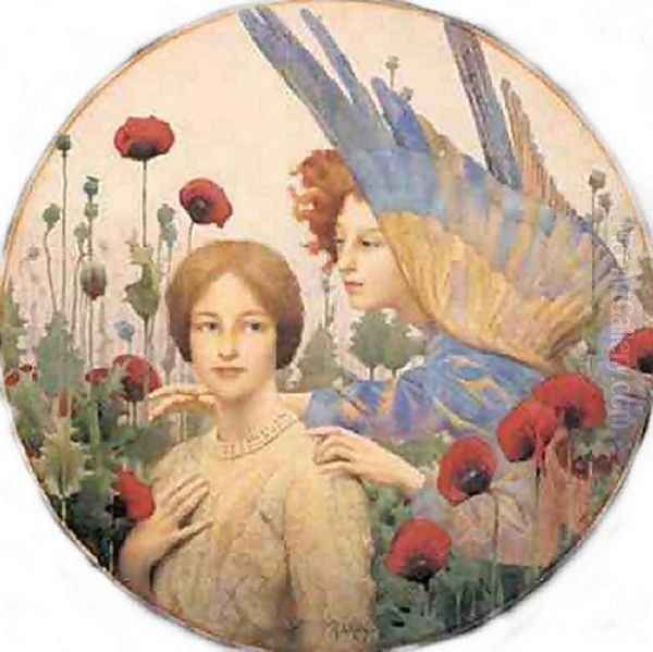 The Message Oil Painting by Thomas Cooper Gotch