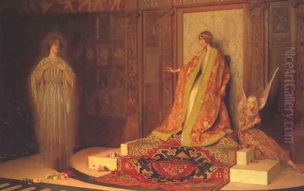 Dawn of Womanhood Oil Painting by Thomas Cooper Gotch