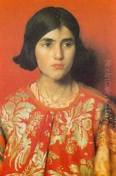 The Exile. 'Heavy is the Price I paid for Love' Oil Painting by Thomas Cooper Gotch