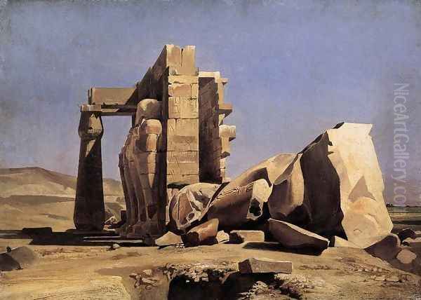 Egyptian Temple 1840 Oil Painting by Charles-Gabriel Gleyre