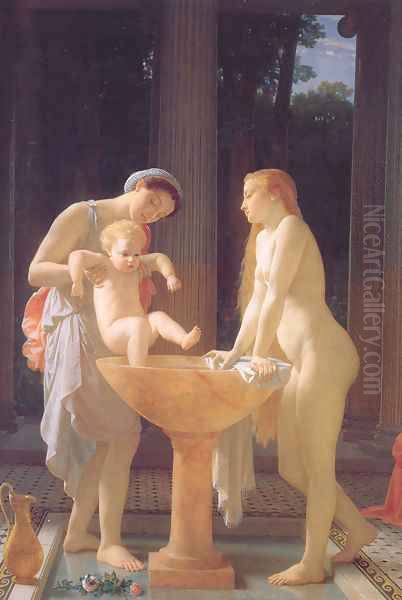 The Bath Oil Painting by Charles-Gabriel Gleyre