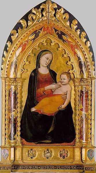 Virgin and Child c. 1400 Oil Painting by Niccolo di Pietro Gerini