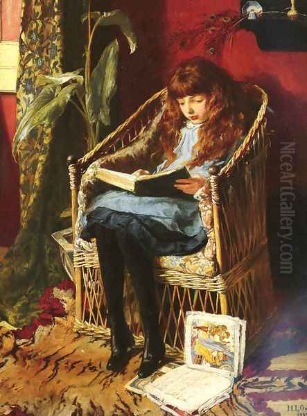 Fairy Tales Oil Painting by Mary L. Gow