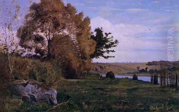 Near Cernay Oil Painting by Paul-Camille Guigou