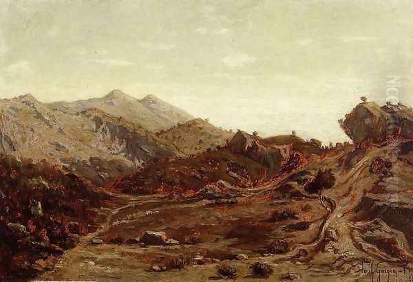 The Hills of Saint-Loup by Paul-Camille Guigou