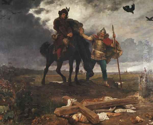 Casimir the Restorer Returning to Poland Oil Painting by Wojciech Gerson