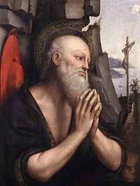 The Penitent St Jerome Oil Painting by Giampietrino