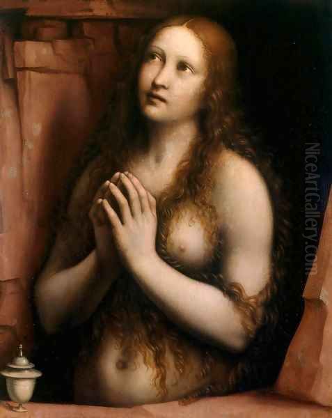 Repentant Mary Magdalene Oil Painting by Giampietrino