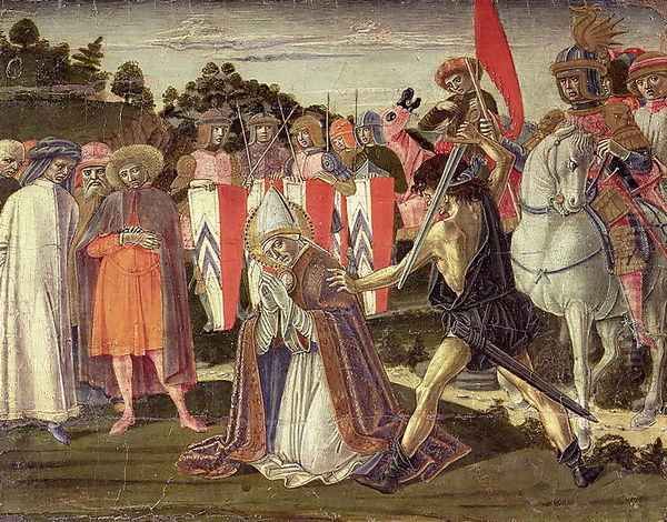 The martyrdom of St. Fabian Oil Painting by Benvenuto Di Giovanni Guasta