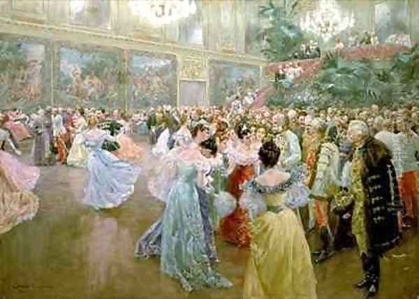 Court Ball at the Hofburg Oil Painting by Wilhelm Gause